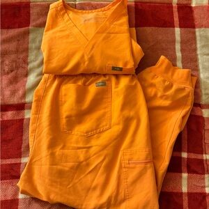 Figs Vibrant Orange Medical Scrubs